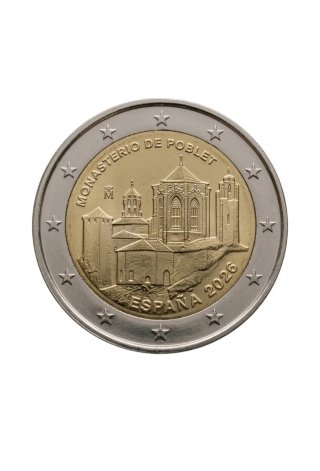 Moneda 2€ España 2026 Monasterio de Poblet SC/UNC.