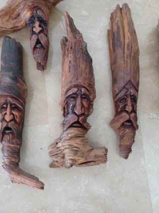 Caras de Madera J Erni Años 80