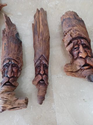 Caras de Madera J Erni Años 80