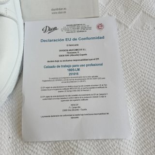 Zuecos Dian blancos trabajo