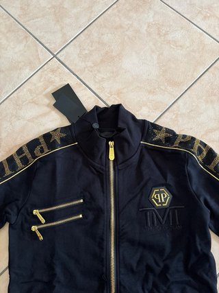 Tuta Philipp Plein X Mayweather Nero/Oro