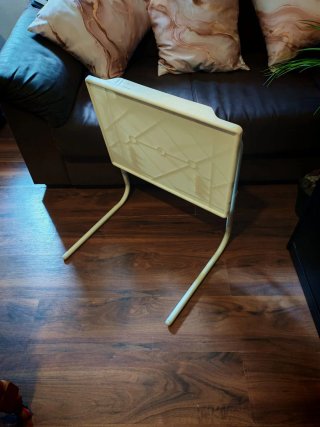 Mesa plegable blanca de plástico