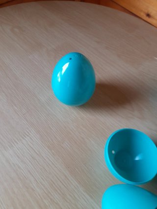 Lote 13 huevos plástico manualidades