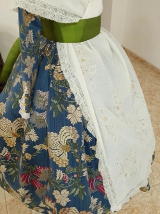 Traje Fallera Niña Azul Multicolor
