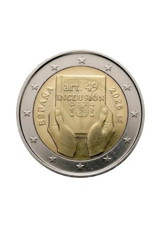 Moneda 2€ España 2026 Inclusión SC/UNC.