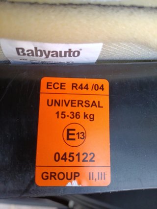 Silla coche BabyAuto azul y negra