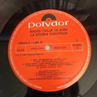Radio Italia 16 Anni La Storia Continua 2xLP