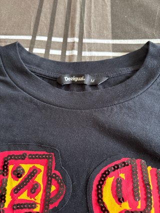 Camiseta Desigual Talla M Estampado Geométrico