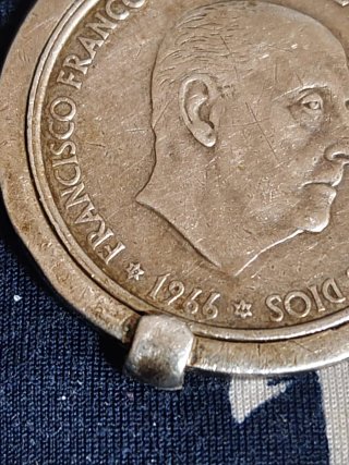 Moneda Plata 100 Pesetas Franco 1966