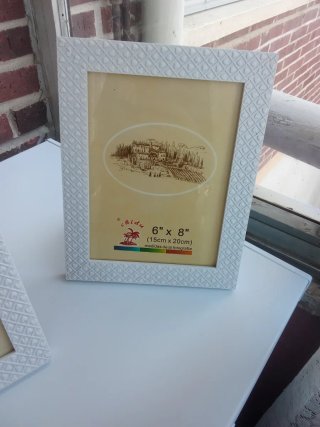 Marcos de fotos blancos (2 unidades)