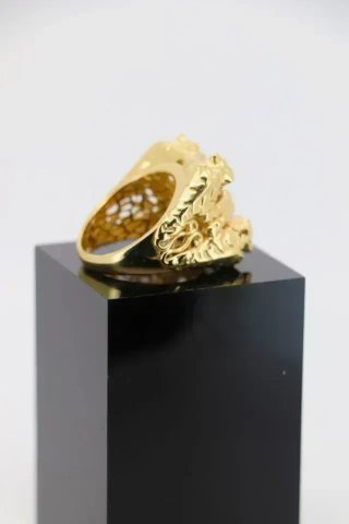 Anillo Oro Blanco con Circonita Ovalada