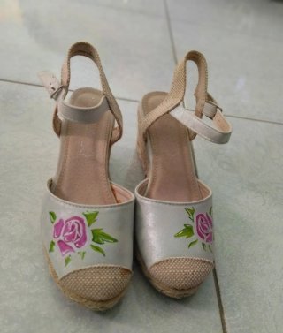 Espadrillas donna con fiori