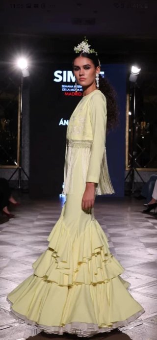 Traje Flamenca Amarillo Nuevo