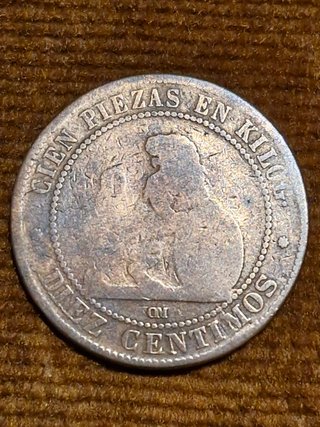 5 y 10 céntimos 1870 G.P.