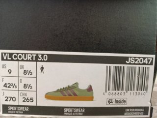 Zapatillas Adidas VL Court 3.0 Talla 42,5