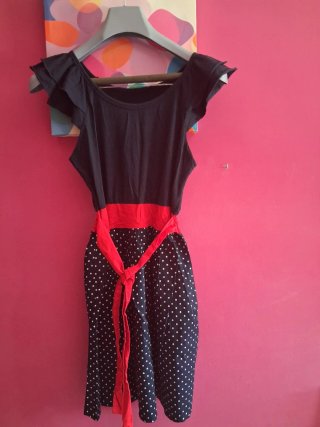Lote 2 Vestidos Mujer Lunares Rojo