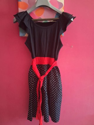 Lote 2 Vestidos Mujer Lunares Rojo