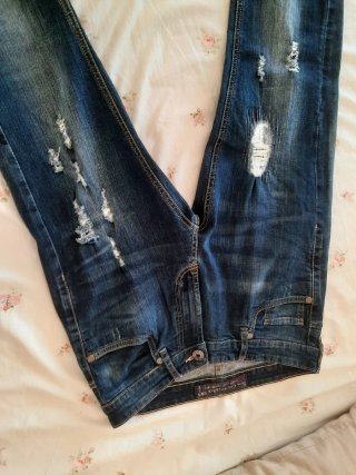 Jeans uomo Cotton & Six blu strappati