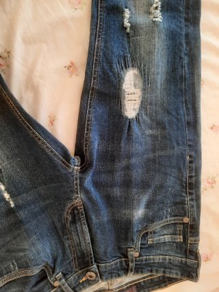 Jeans uomo Cotton & Six blu strappati