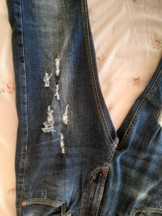 Jeans uomo Cotton & Six blu strappati