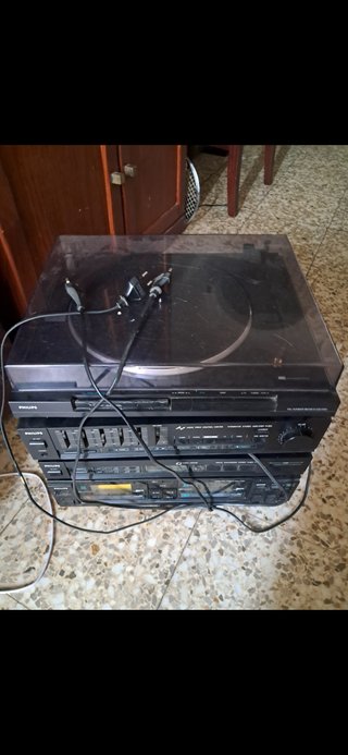 Equipo de música Philips negro