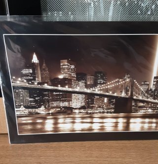 Stampa New York con Ponte e Grattacieli