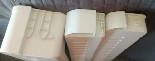 Estantes frigorífico,repuesto. PVC, blancos.