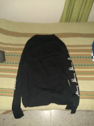 Camiseta PlayStation Manga Larga Negra