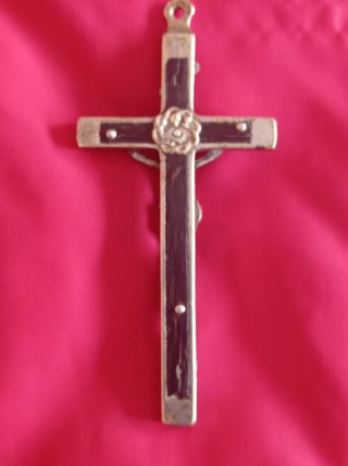 Cruz pectoral antigua francesa