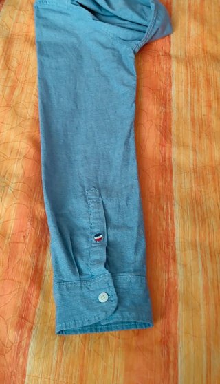 Camisa Tommy Hilfiger Denim M Azul Claro