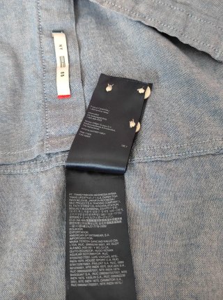 Camisa Tommy Hilfiger Denim M Azul Claro