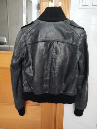 Cazadora Piel Vintage Mujer Talla M
