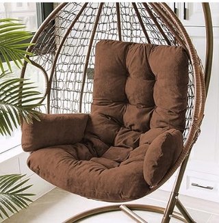 Cojín para silla colgante con reposabrazos