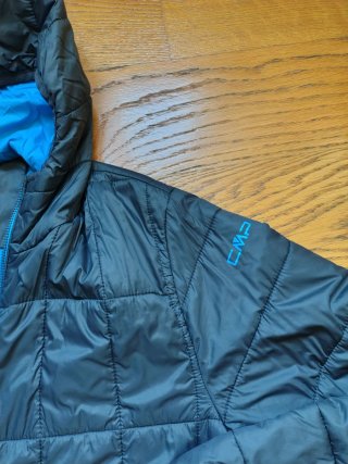 Giacca CMP 100gr ragazzo blu e grigia