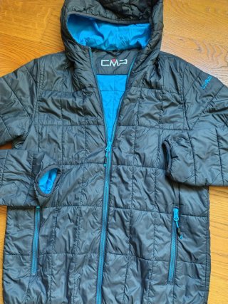 Giacca CMP 100gr ragazzo blu e grigia