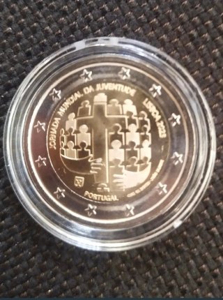 Moneda 2 euros Portugal JMJ Lisboa 2023