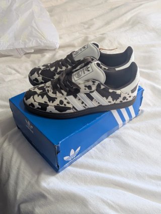 Adidas Samba Estampado Vaca Marrón/Blanco