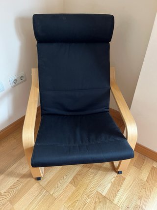 Sillón POÄNG Ikea Madera Abedul Negro