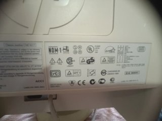 Pantalla Ordenador Antigua Olivetti Beige/Blanca