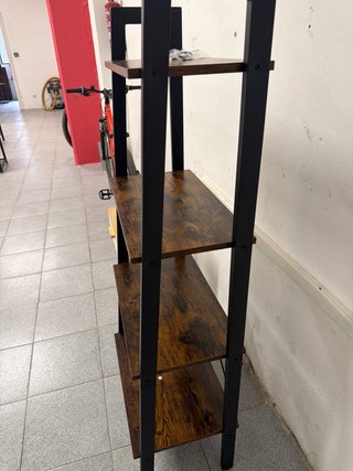 Estantería 4 baldas madera y metal 680914425