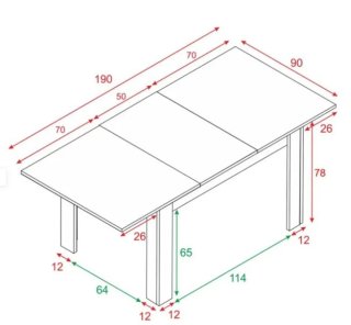 Mesa comedor extensible madera