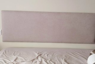 Cabecero textil arena 150x50