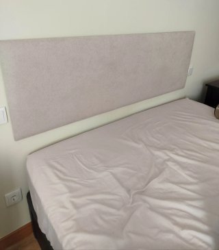 Cabecero textil arena 150x50