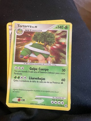 Carta Pokémon Torterra Fase 2 Niv. 45