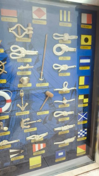 Cuadro Nudos Marineros y Banderas