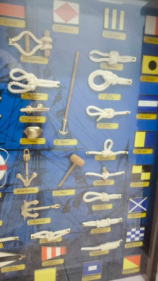 Cuadro Nudos Marineros y Banderas