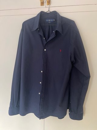 Camisa Ralph Lauren XXL Slim Fit Azul Negociable