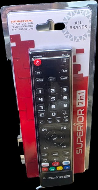 Mando a distancia universal Superior 2 en 1