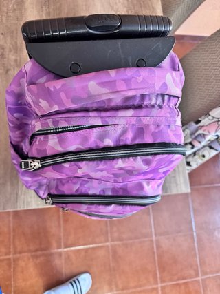 Mochila Totto Morada Camuflaje Niña