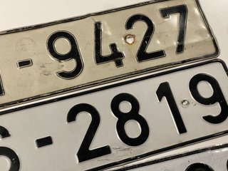 Lote 5 Placas Matrícula Europeas